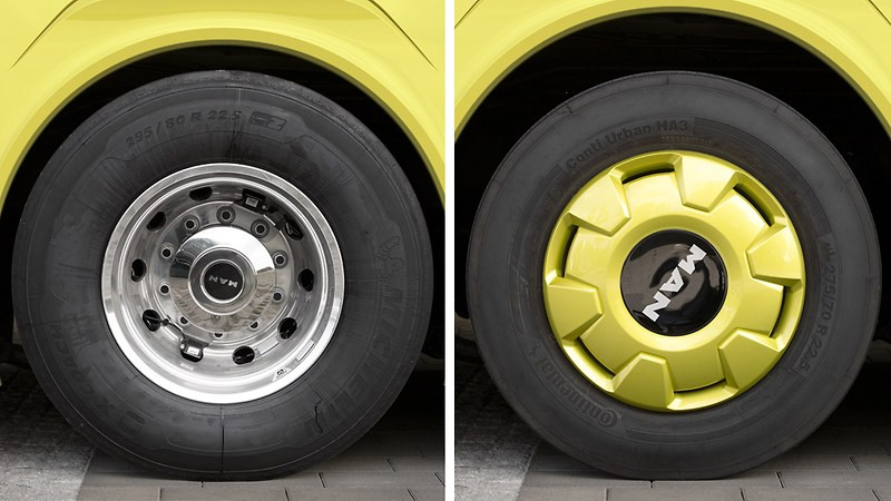 Zwei Reifendimensionen