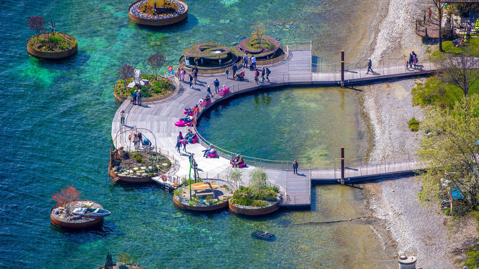 Schwimmende Gärten in Überlingen