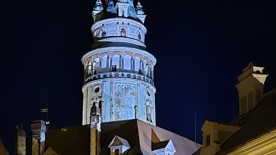 Krumau bei Nacht