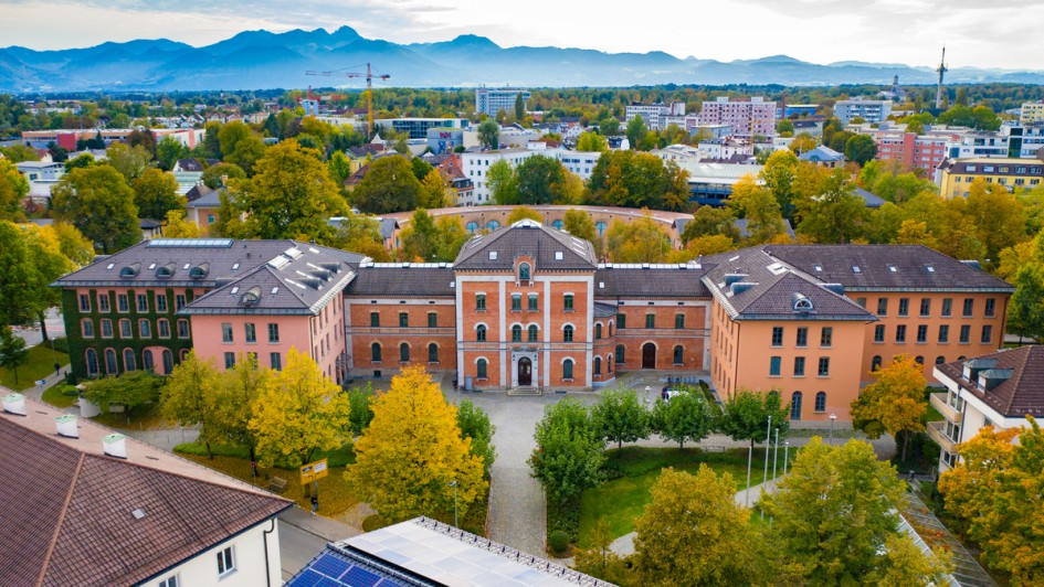 Rathaus Rosenheim Luftaufnahme